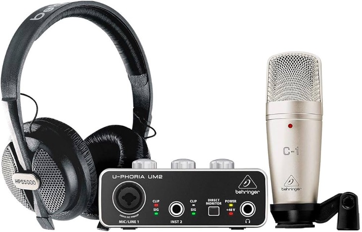 Buy affordable, 2nd hand recording equipment - Behringer U-PHoria STUDIO PRO Recording Bundle